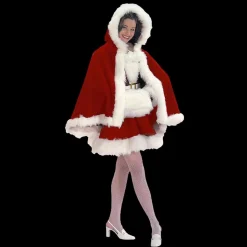 Adults Christmas Velvet Cape & Muff Set