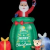 Animated Airblown Popup Santa
