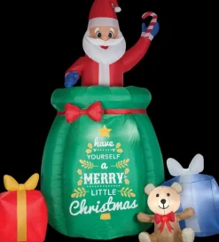 Animated Airblown Popup Santa