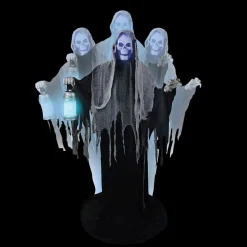 Animated Rising Ghost Reaper Halloween Animatronic Decoration
