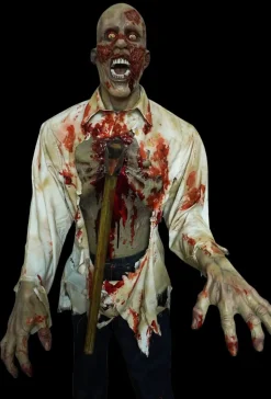 Axed Zack Zombie Professional Full Body Halloween Prop