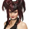 Bad Fairy - Black and Red Halloween Wig