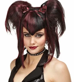 Bad Fairy - Black and Red Halloween Wig