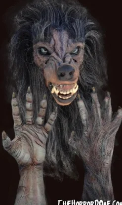 Bad Moon Werewolf HD Studios Pro Halloween Mask and Hands Set