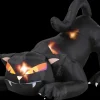 Black Cat with Turning Head Air-blown Inflatable Halloween Decoration