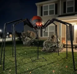8' Black Widow Spider Decoration