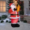 Blow Up Inflatable 6 Ft. Animated Santa with Saxophone Christmas Outdoor Yard Decoration