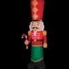 Blow Up Inflatable Nutcracker Lightshow Outdoor Yard Decoration