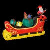 Blow-Up Inflatable Santa Sleigh Outdoor Yard Decoration