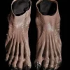Brown Monster Deluxe Latex Feet Halloween Costume Shoes