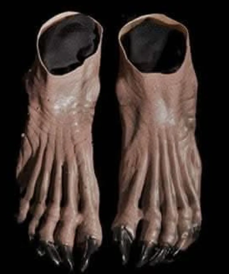 Brown Monster Deluxe Latex Feet Halloween Costume Shoes