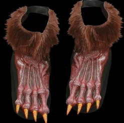 Brown Werewolf Shoe Covers Halloween Costume Accessory