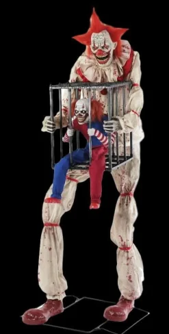 Cagey the Clown Halloween Animatronic Decoration