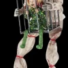 Cagey the Clown with Child Halloween Animatronic Decoration