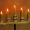 Candelabra Table Top Halloween Prop w/ 5 Flicker Candles Haunted House Lighting
