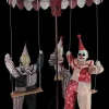 Clown Go-Round Halloween Animatronic Decoration