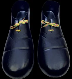 Clown Shoes - Black/Plastic Halloween Costume Accessory
