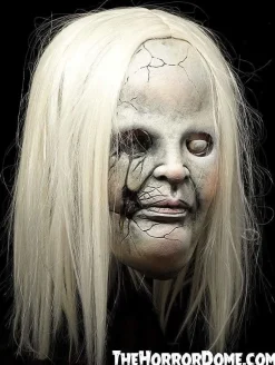 Creepy Cora Cracked Doll Halloween Comfort Mask