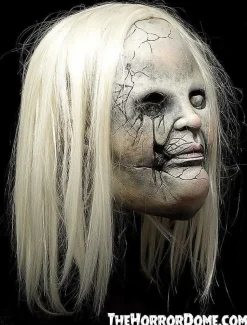 Creepy Cora Cracked Doll Halloween Comfort Mask