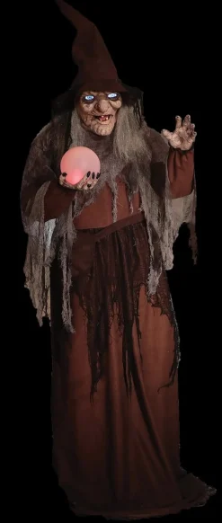 68" DigitEye Soothsayer Witch Halloween Animatronic Decoration