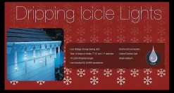 Dripping Icicle Holiday LED Lights