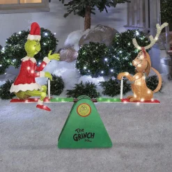 Dr. Seuss™ How the Grinch Stole Christmas Grinch & Max Teeter Totter Outdoor Decoration