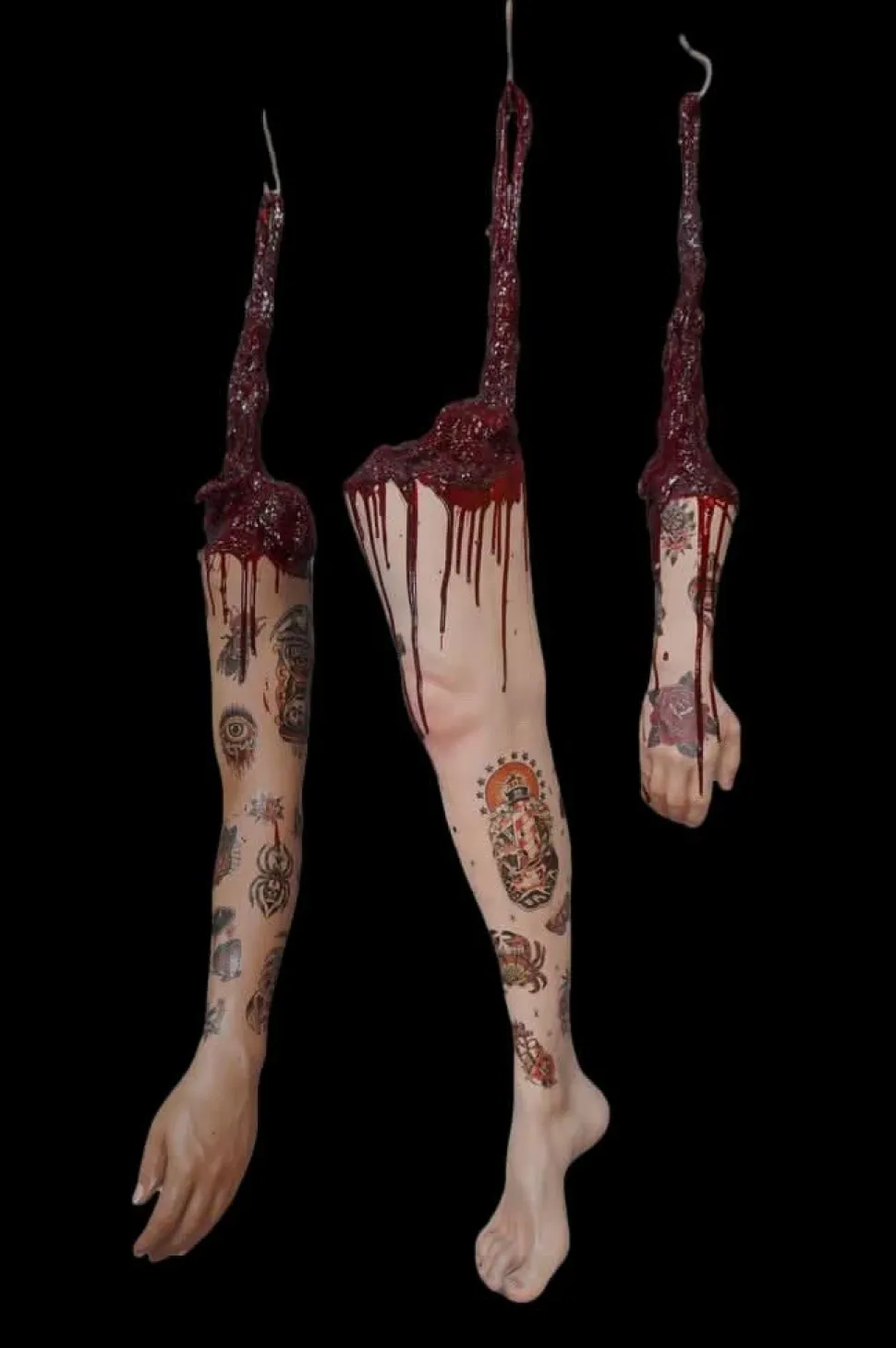 Dura Dangler Bloody Body Part 3 Piece Combo With Tattoos