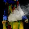 Evil Clown Barrel Fright Scare Animatronic