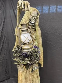 Female Mourner Skeleton Halloween Animatronic