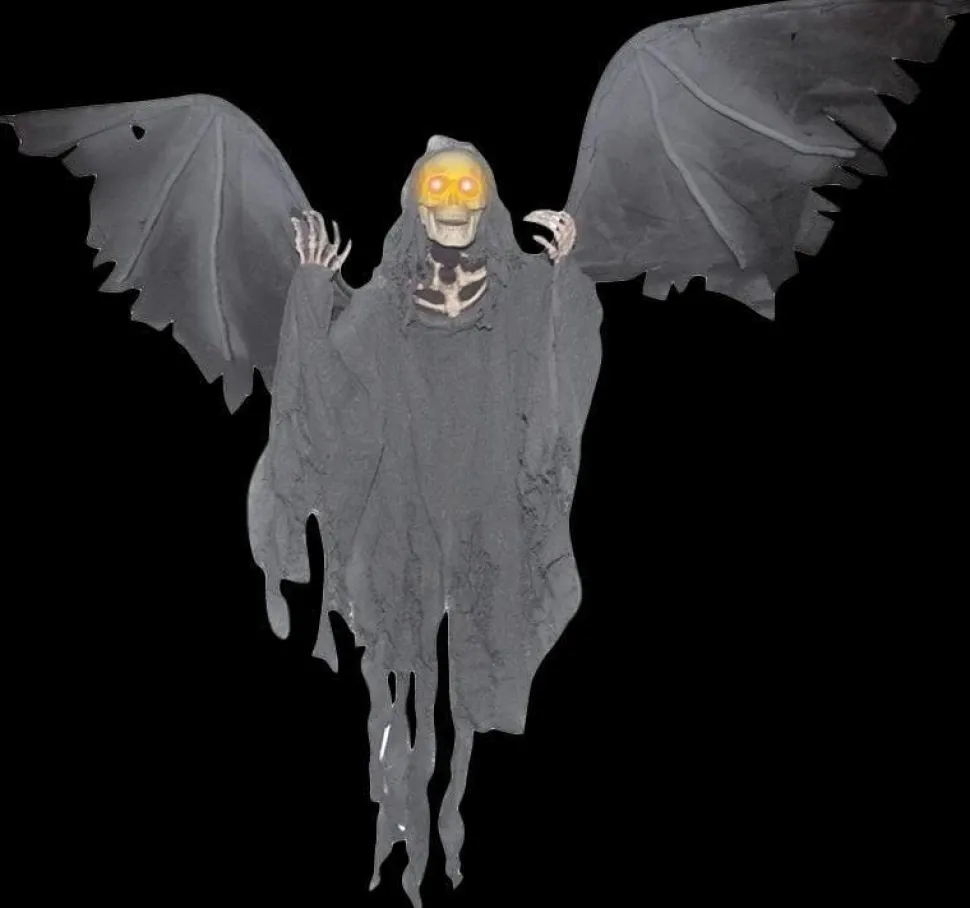 Flying Reaper Electric Animated Hanging Halloween Prop
