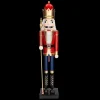 5 Ft. Giant Classic Red Wood Holiday Nutcracker with Scepter