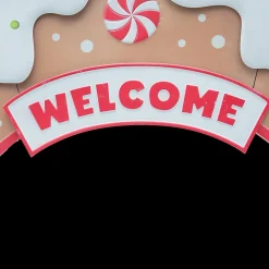 8 Ft. Gingersnap Iron Archway Christmas Decoration