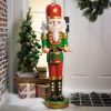 4 Ft. Light-Up Nutcracker with Drumsticks Christmas Decoration