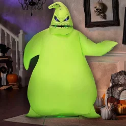 6 Ft. Nightmare Before Christmas Green Oogie Boogie Halloween Animatronic Decoration