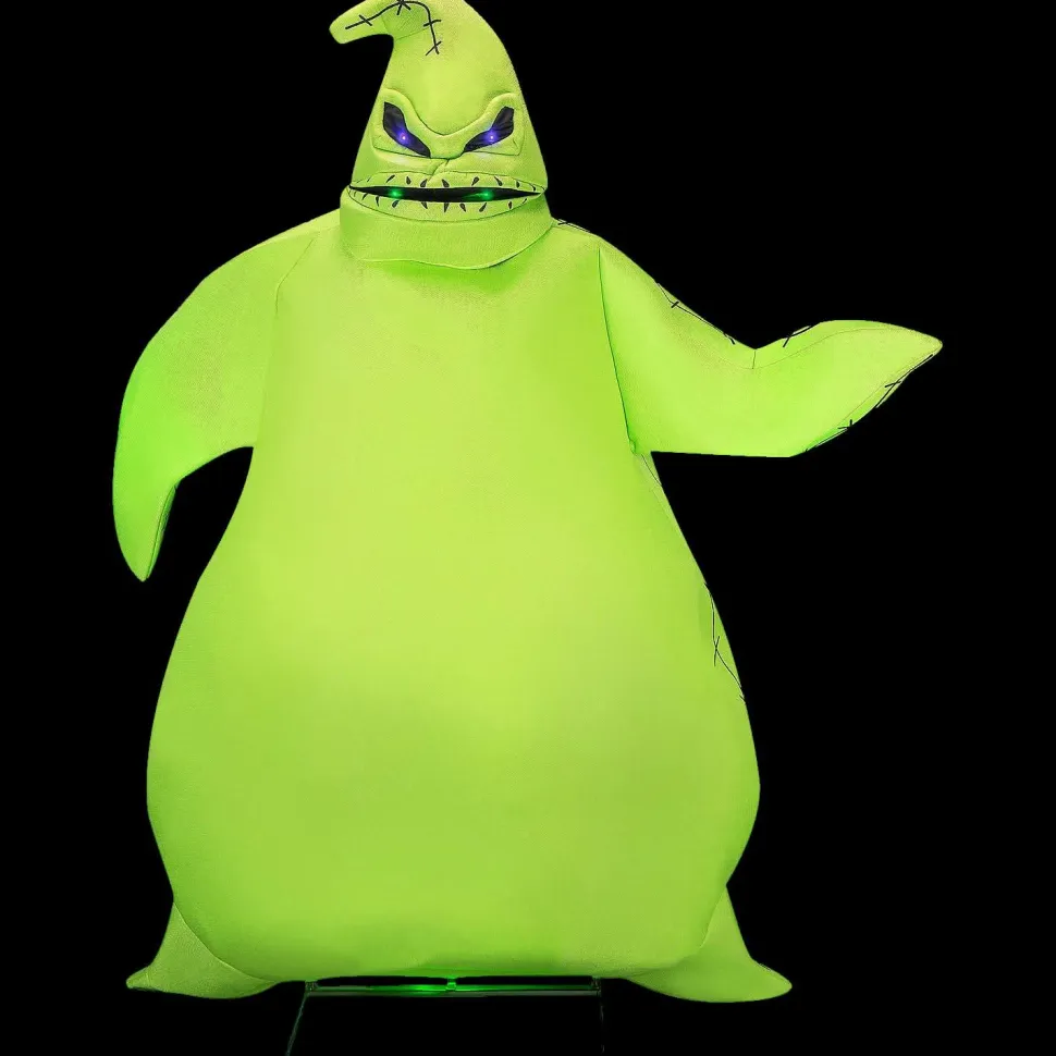6 Ft. Nightmare Before Christmas Green Oogie Boogie Halloween Animatronic Decoration