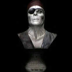 Ghost Bust Pro - Pirate Captain's Bust Animated Haunted Projection Prop