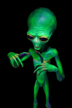 Glow Alien Visitor Prop Professional Full Body Halloween Prop