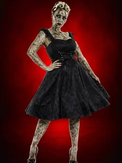 Gothic Ghoul Dress in Black HD Hollywood Costume