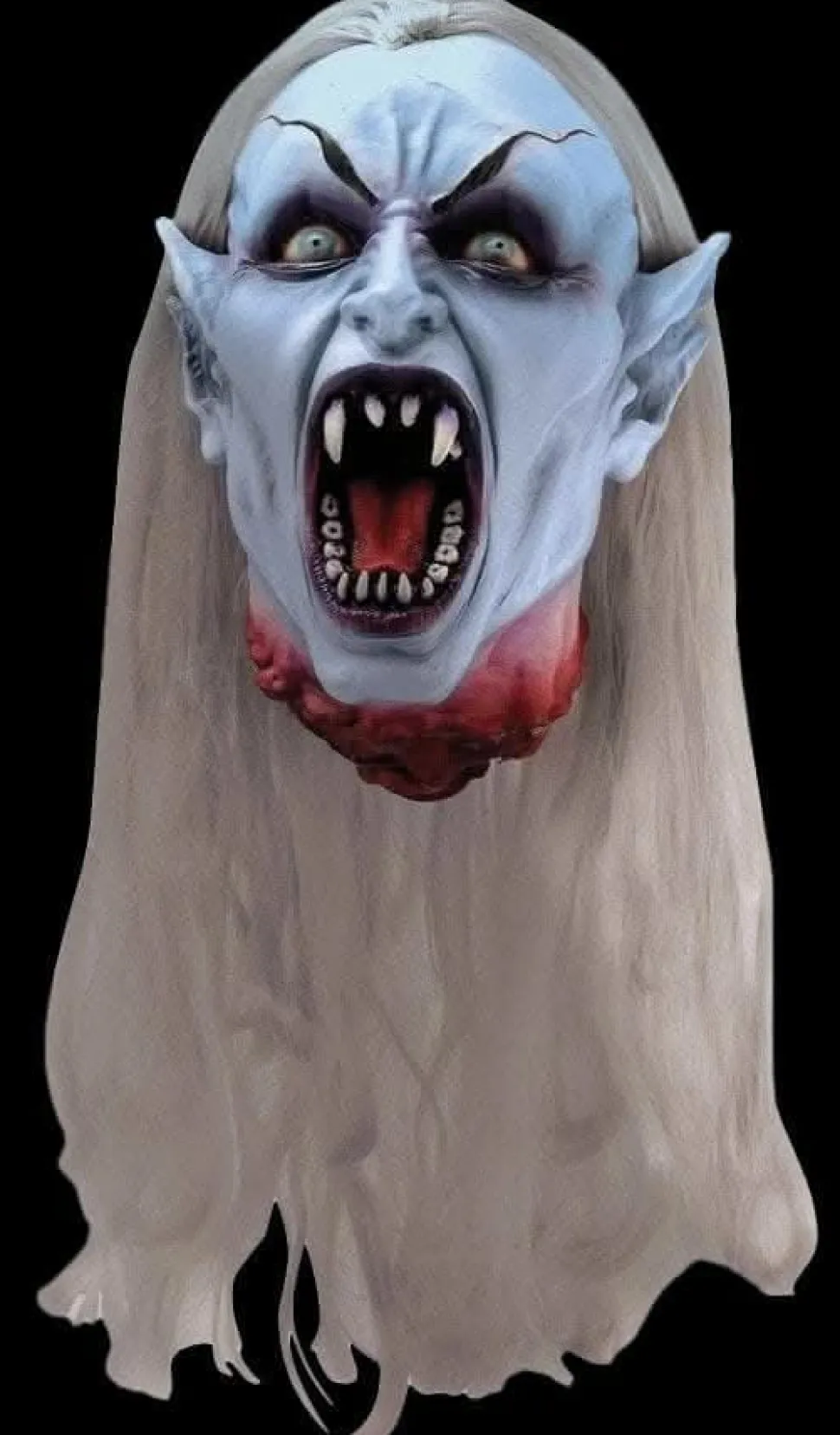 Gothic Vampiress Bloody Severed Head Halloween Prop