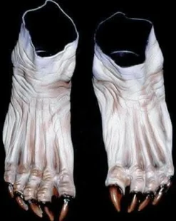 Gray Monster Deluxe Latex Feet Halloween Costume Shoes