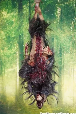 Gutted Baby Werewolf Hanging Prop