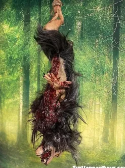 Gutted Baby Werewolf Hanging Prop