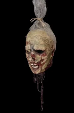 Hanging Zombe Kemmler Head Halloween Prop