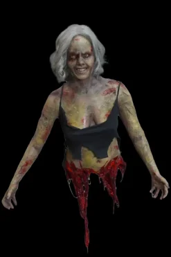 Hanging Zombie Kristina Meat Halloween Prop