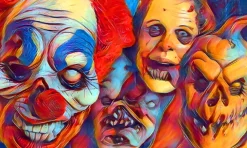 Horror Faces Poster