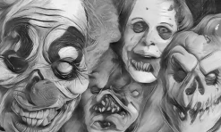 Horror Faces Poster