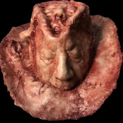 Human Skin Hat Halloween Costume Prop