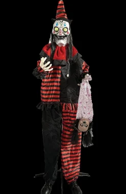 72-inch Standing Shaking Clown Halloween Decoration