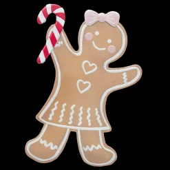 Iron Gingerbread Girl Christmas Decoration
