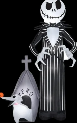 Jack Skellington and Zero Air-blown Inflatable Halloween Decoration